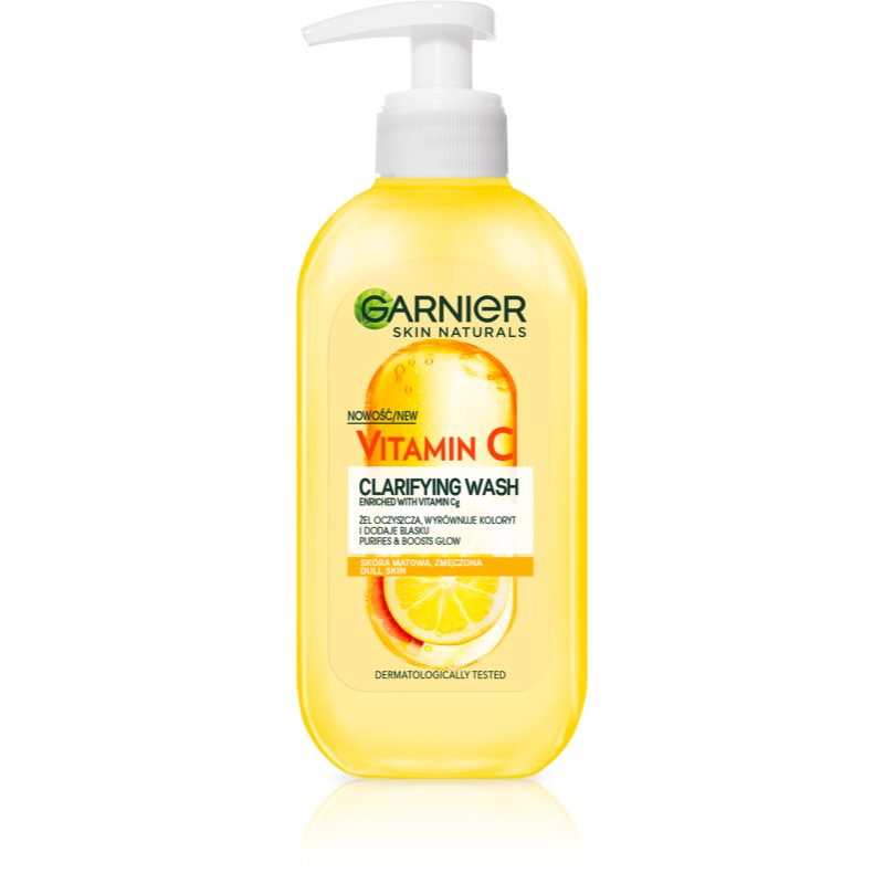 Garnier Garnier Vitamin C Brightening Gel Cleanser för ansikte 200 ml