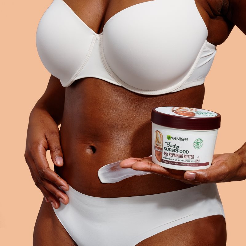 Garnier Body SuperFood поживне масло для тіла з какао 380 мл