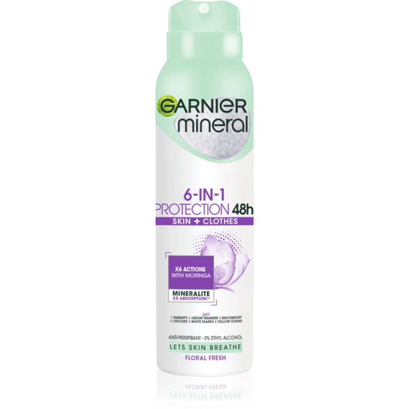 Garnier Mineral 5 Protection Antiperspirant Spray utan alkohol 150 ml female