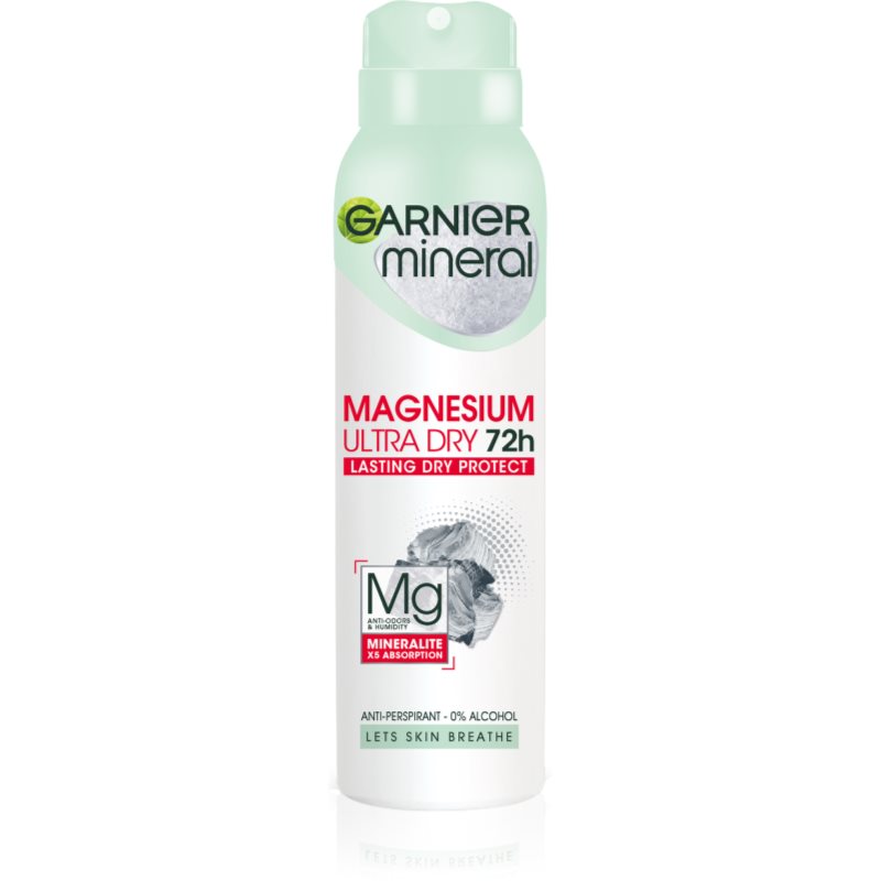 Garnier Mineral Magnesium Ultra Dry αντιιδρωτικό σε σπρέι 150 ml