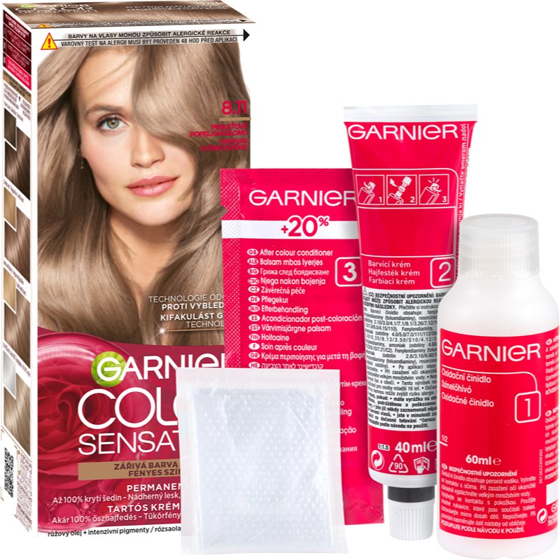 Garnier Color Sensation barva na vlasy odstín 8.11 Pearl Ash Blonde