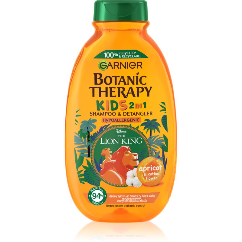 E-shop Garnier Botanic Therapy Disney Kids šampon a kondicionér 2 v 1 pro snadné rozčesání vlasů pro děti 400 ml