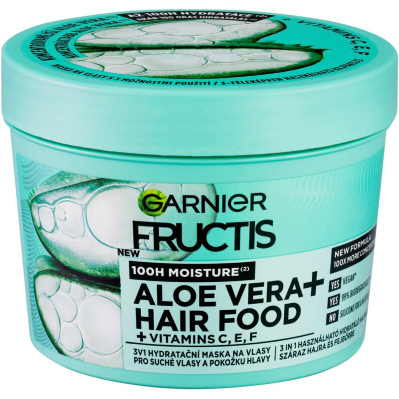 Garnier Fructis Aloe Vera Hair Food mascarilla hidratante para cabello normal y seco 400 ml