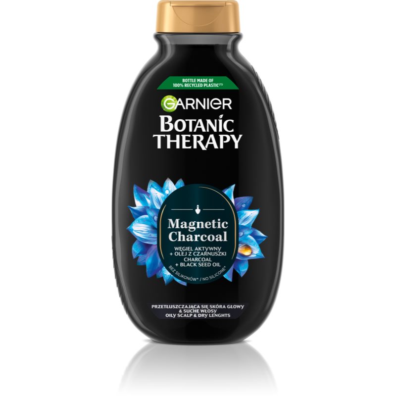Garnier Botanic Therapy Magnetic Charcoal szampon do przetłuszczającej się skóry głowy i suchych końcówek 400 ml