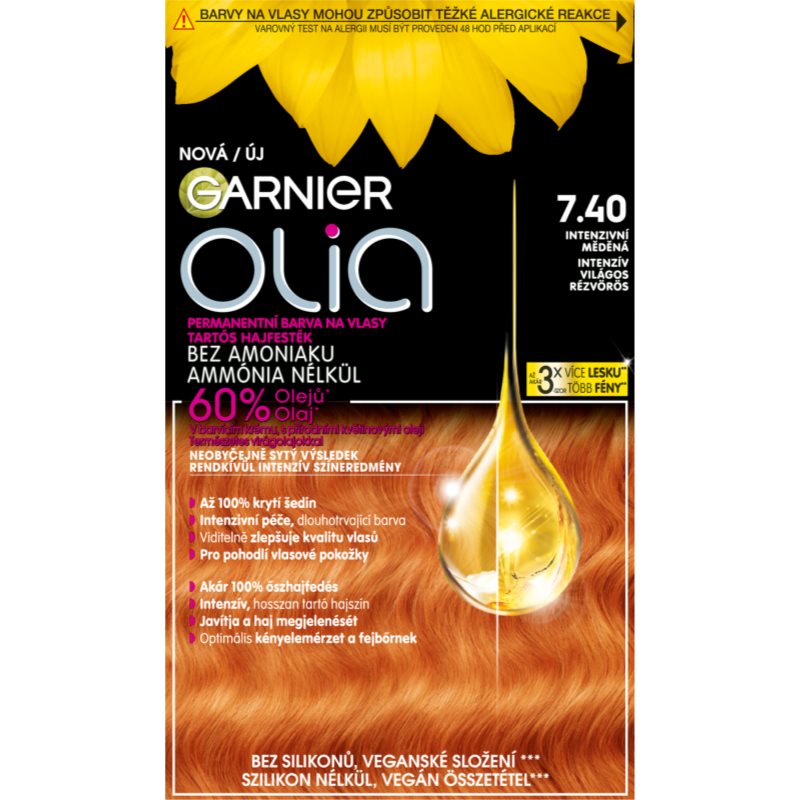 Garnier Olia Big Kit coloration cheveux permanente teinte 6.3 Gold - vue 2