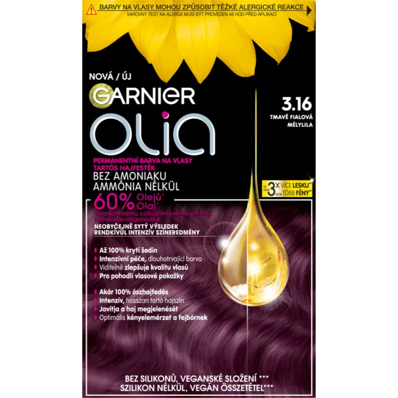 Garnier Olia Big Kit coloration cheveux permanente teinte 6.3 Gold - vue 6
