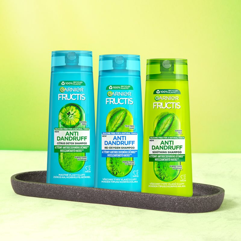 Garnier Fructis Antidandruff шампунь для жирного волосся проти лупи 250 мл