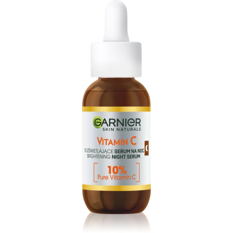 Zdjęcia - Kremy i toniki Garnier Vitamin C serum rozjaśniające z witaminą C na noc 30 ml 