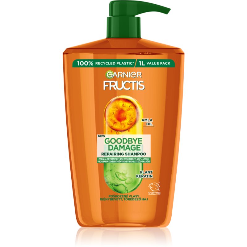 Garnier Fructis Goodbye Damage 1000 ml šampón pre ženy na poškodené vlasy; na lámavé vlasy