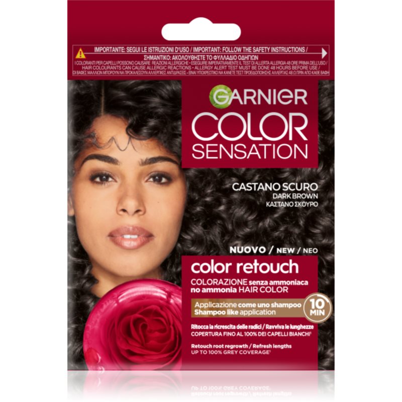 Garnier Color Sensation Retouch tónovací barva na odrosty Castano Scuro 1 ks