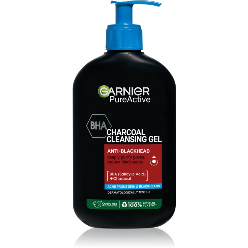 Garnier Pure Active Charcoal очищуючий гель від чорних цяток 250 мл