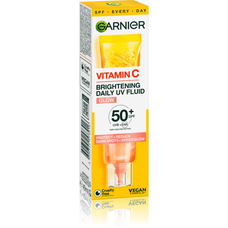 Garnier Vitamina C Daily UV nadający blask fluid rozświetlający SPF 50+ 40 ml