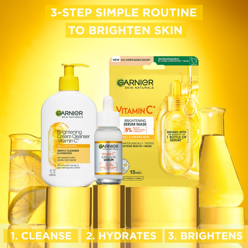Garnier Skin Naturals Vitamin C очищуючий крем з вітаміном С 250 мл