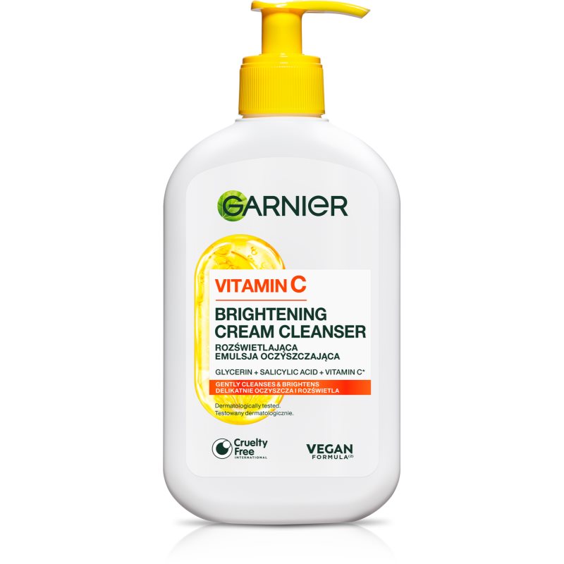Garnier Pure Active Vitamin C Reinigungscreme zur Verjüngung der Gesichtshaut 250 ml