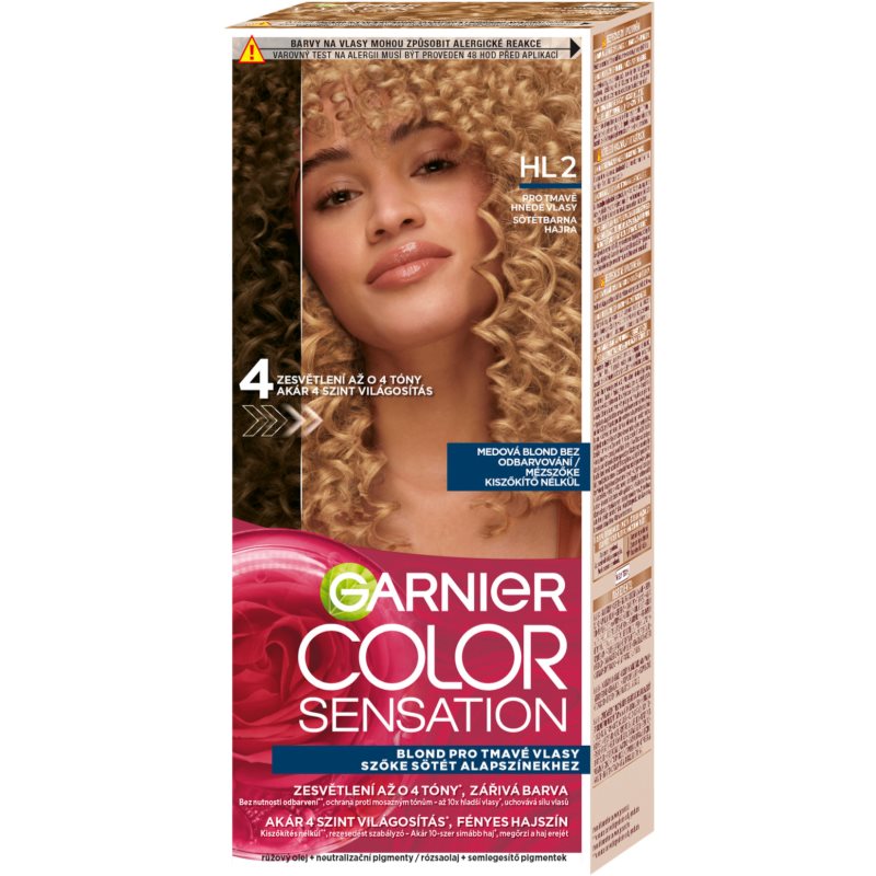 Garnier Color Sensation Haarfarbe zur Aufhellung der Haarfarbe Farbton HL2 Dark Brown Hair . 1 Stk