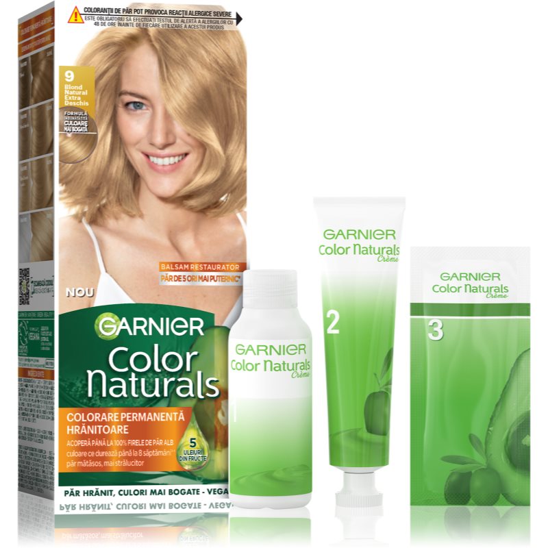 Garnier Color Naturals Creme βαφή μαλλιών απόχρωση 9 Blond Natural 1 τμχ