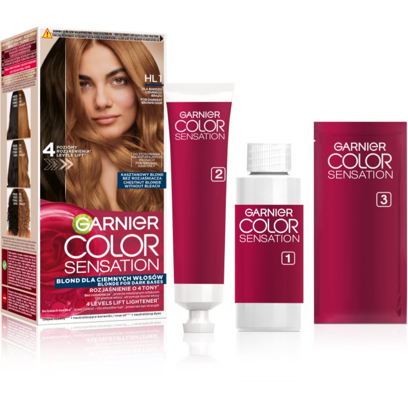 Garnier Color Sensation Haarfarbe zur Aufhellung der Haare Farbton HL1 Black Hair 1 St.