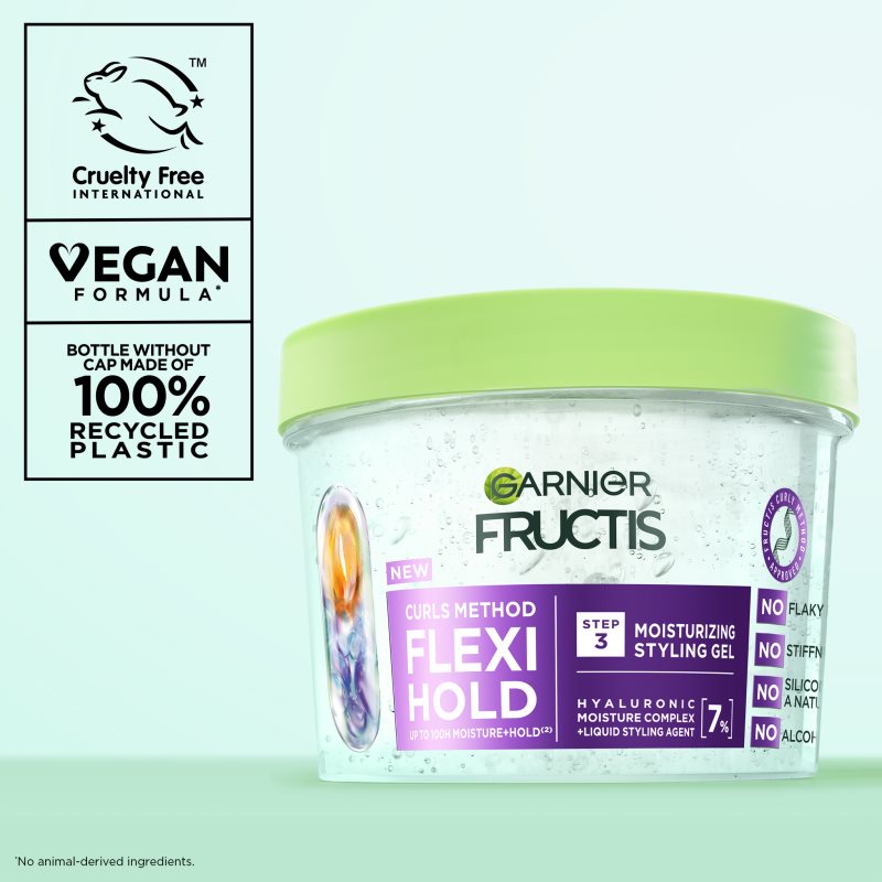 Garnier Fructis Flexi Hold stylingový gél pre vlnité a kučeravé vlasy 370 ml