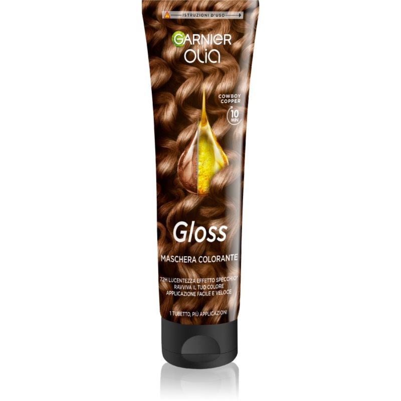 Garnier Olia Gloss Bonding Color Mask per capelli colore Cowboy Copper 150 ml
