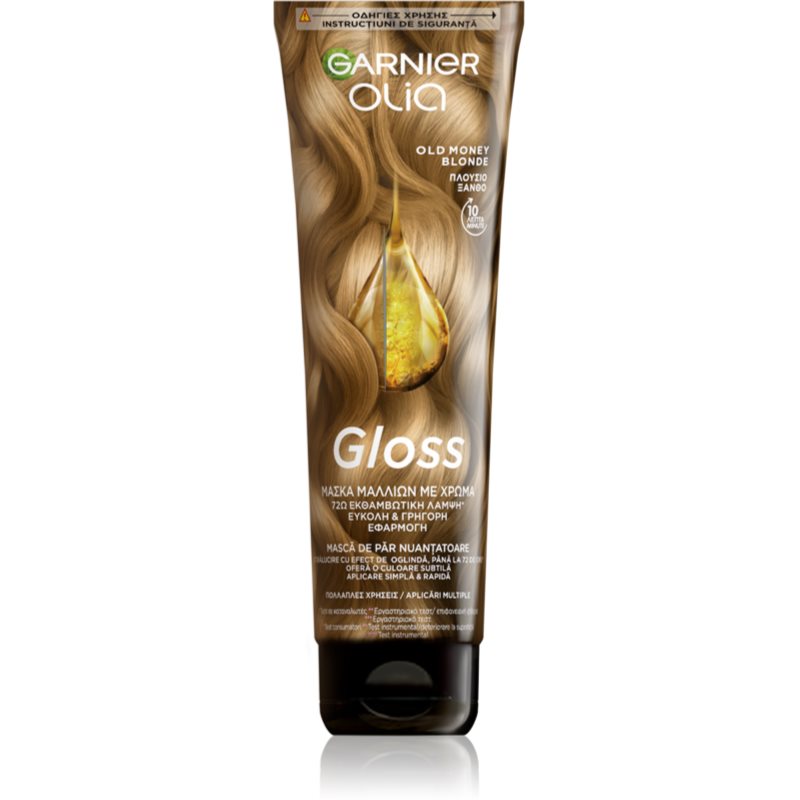 Garnier Olia Gloss Възстановяваща цветна маска За коса цвят Old Money Blonde 150 мл.