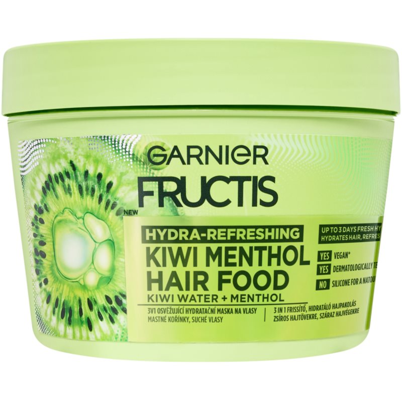 Garnier Fructis 3 in 1 Erfrischende Feuchtigkeitsmaske für das Haar mit Duft 400 ml