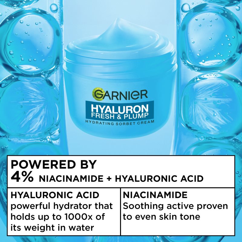 Garnier Hyaluron Fresh & Plump sorbet krém s hydratačným účinkom 85 ml