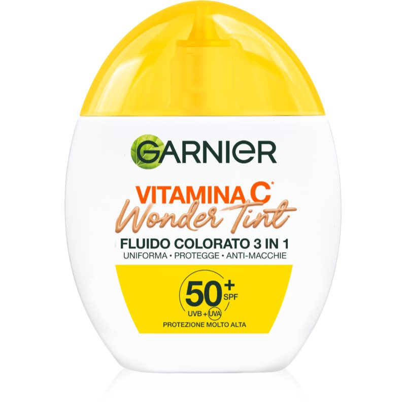 Garnier Vitamin C Wonder Tint lozione tonificante leggera SPF 50+ colore Medium 40 ml