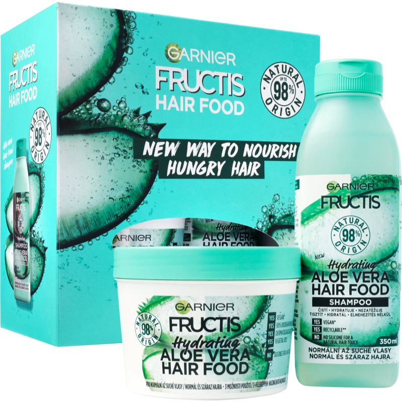 Garnier Fructis Aloe Vera Hair Food dárková sada (pro suché vlasy)