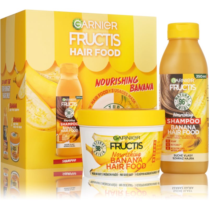 

Garnier Fructis Banana Hair Food подарунковий набір (для сухого волосся)