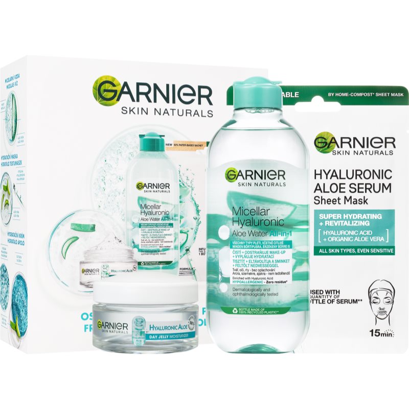 Garnier Skin Naturals Hyaluronic Aloe gift set (for intensive hydration)
