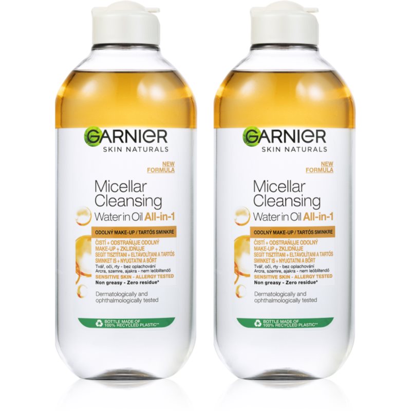 Garnier Skin Naturals Zwei-Phasen Mizellenwasserr 2 x 400ml(3in1)