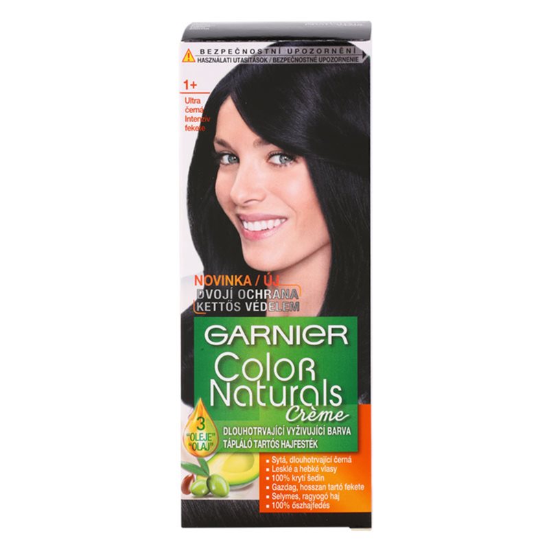 Garnier Color Naturals Creme фарба для волосся відтінок 1+ Ultra Black