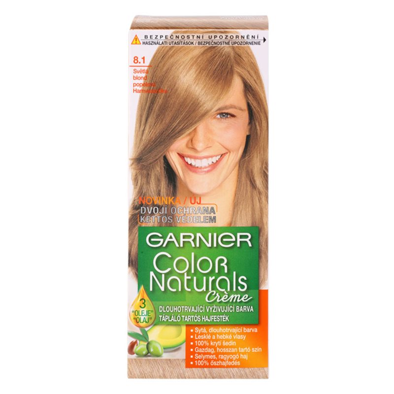 Garnier Color Naturals Creme фарба для волосся відтінок 8.1 Natural Light Ash Blond