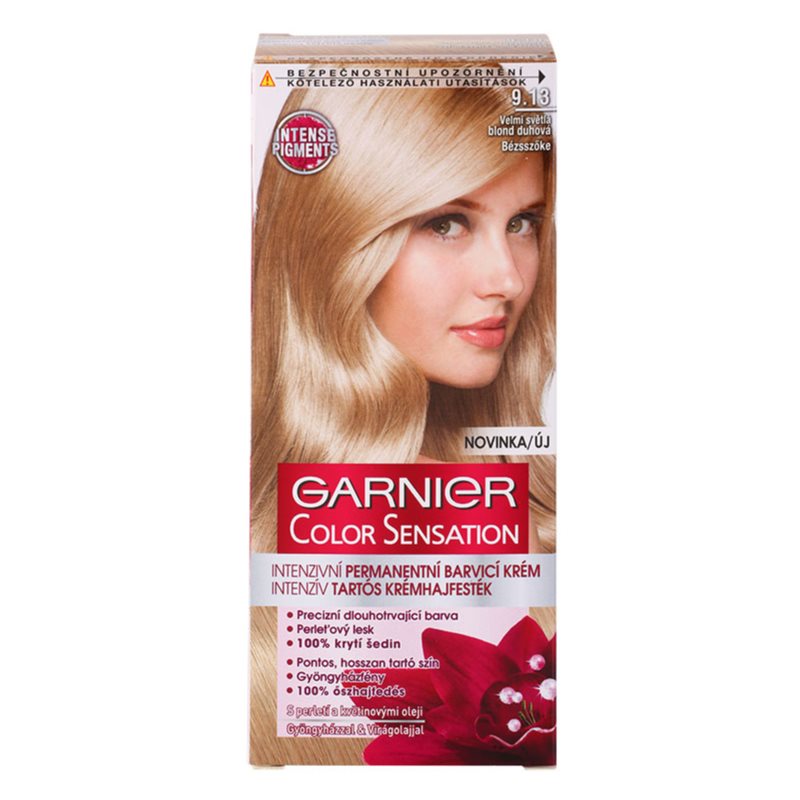 Garnier Color Sensation Hair Colour Shade 9.13 Cristal Beige Blond