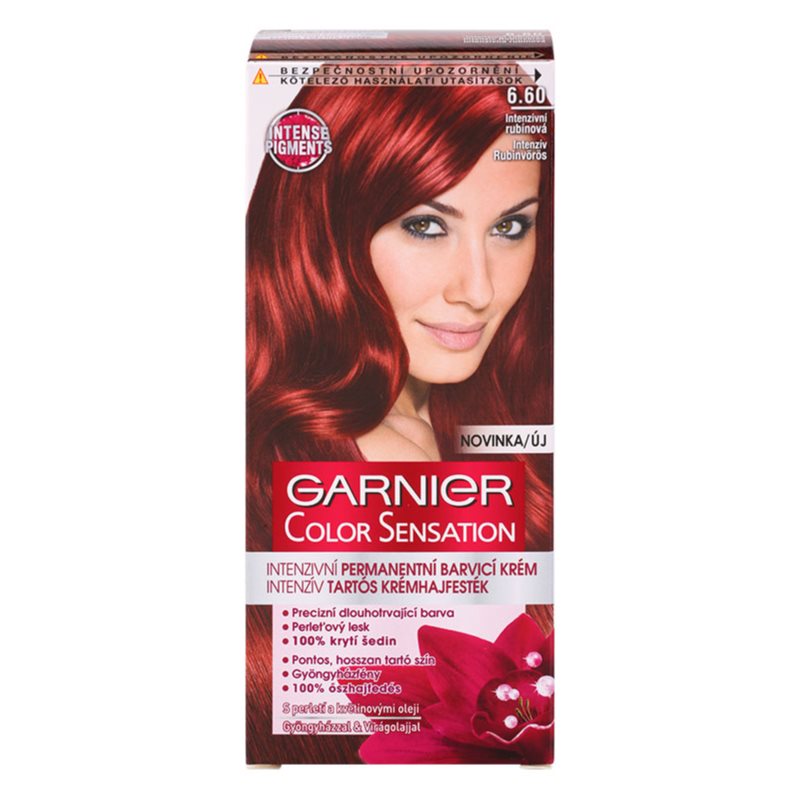 Garnier Color Sensation фарба для волосся відтінок 6.60 Intense Ruby