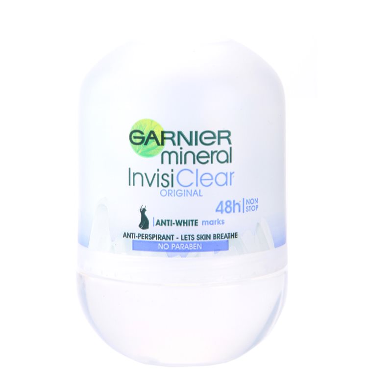 

Garnier Mineral Invisi Clear мінеральний кульковий антиперспірант проти білих плям 48h