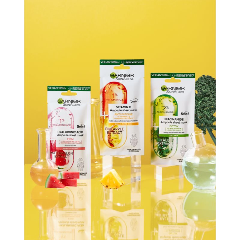 Garnier Skin Naturals Vitamin C тканинна маска для обличчя з віталізуючим ефектом 15 гр