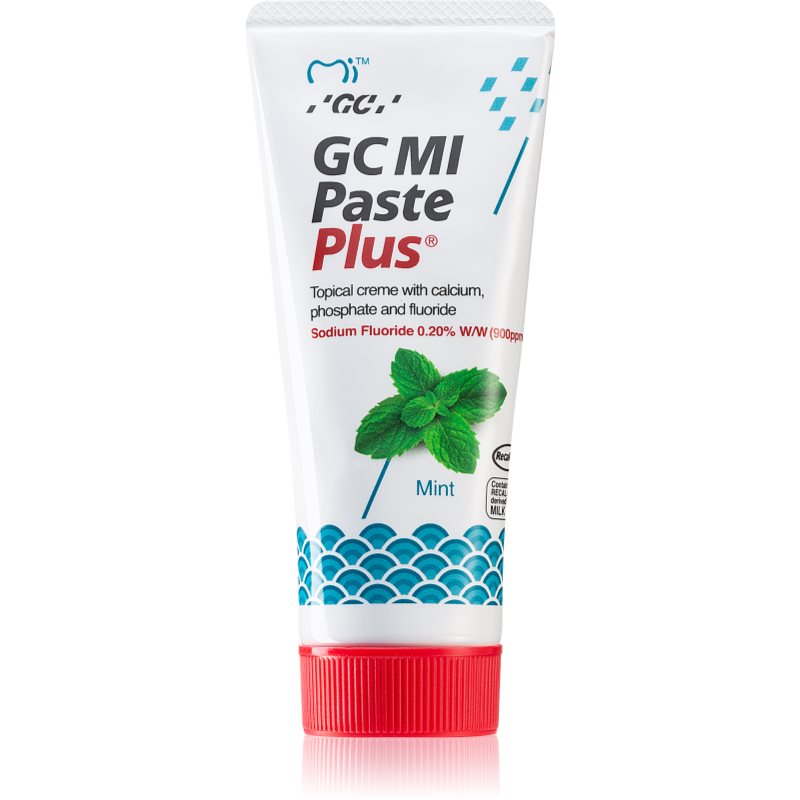 GC MI Paste Plus apsauginis remineralizacinis kremas jautriems dantims su fluoridu kvapas Mint 35 ml