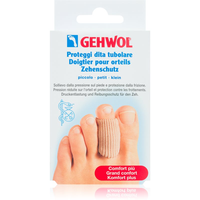 Gehwol Ochrana prstov ochranný návlek na zmiernenie tlaku vyvíjaného na bradavice a mozole veľkosť Small 2 ks