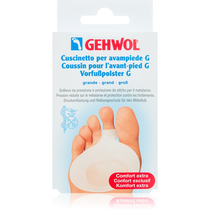 Gehwol Antitlakový gelový polštářek na přední část chodidla ochranný polštářek na nohy velikost Big 2 ks