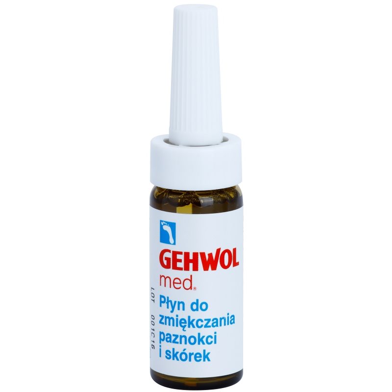 Gehwol Gehwol Med μαλακτική φροντίδα για ανώμαλη ανάπτυξη των νυχιών και πολύ ροζιασμένο δέρμα στις πατούσες 15 ml