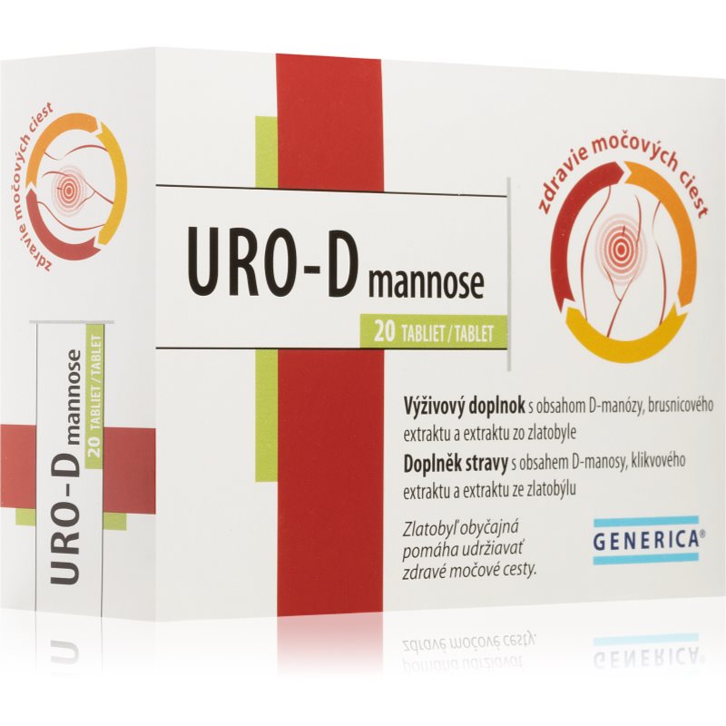 

Generica URO-D mannose харчова добавка для здоров'я сечовивідних шляхів