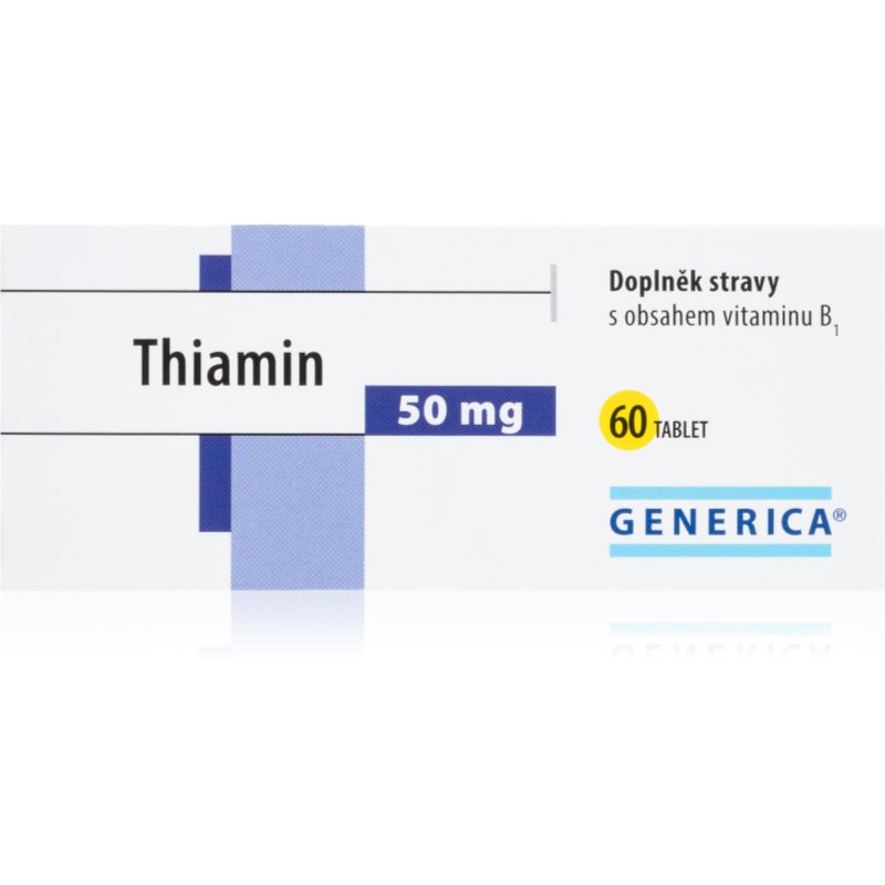 Generica Thiamin tablety pre normálnu činnosť nervovej sústavy 60 tbl