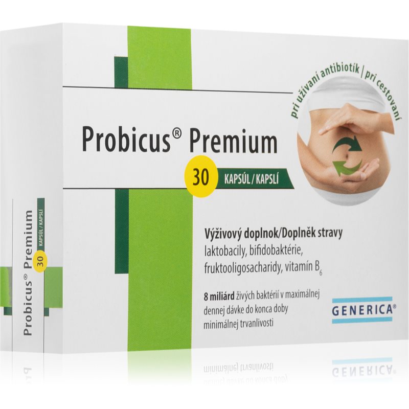 Generica Probicus Premium tobolky na ochranu črevnej mikroflóry 30 cps