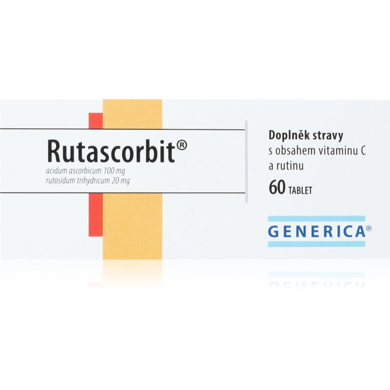Generica Rutascorbit 100mg/20mg tablety na podporu krvotvorby 60 tbl