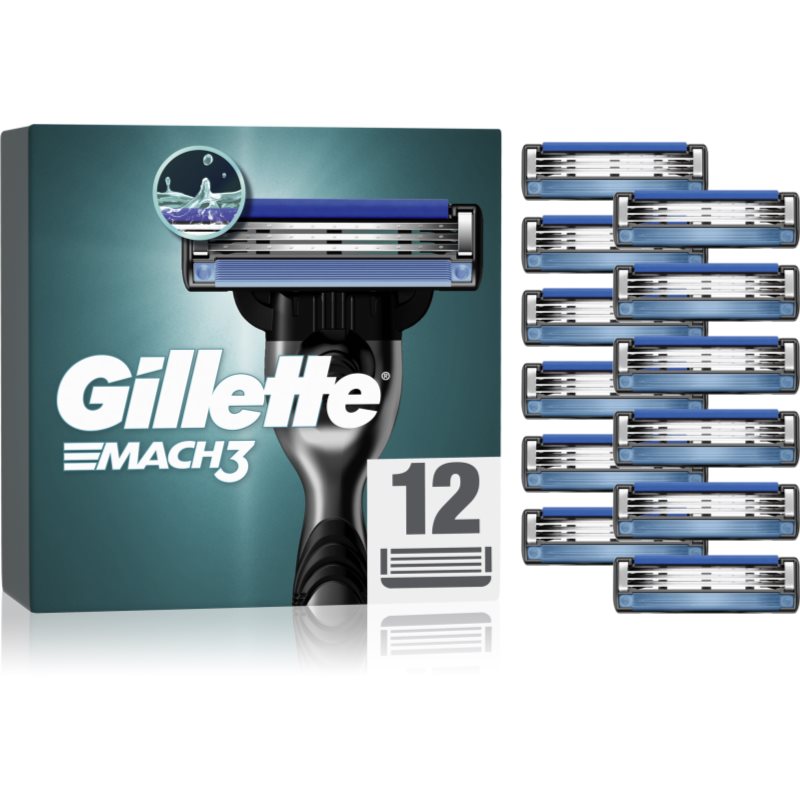 Gillette Mach3 Replacement Blades 12 Pc