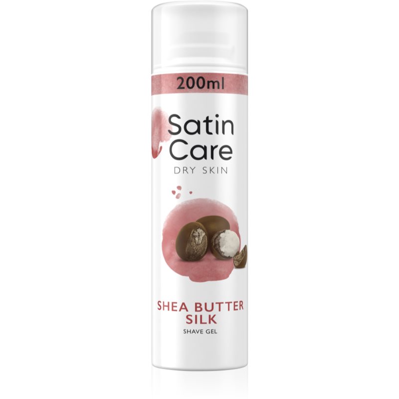 Gillette Satin Care Dry Skin Shaving Gel For Women Shea Butter 200 Ml