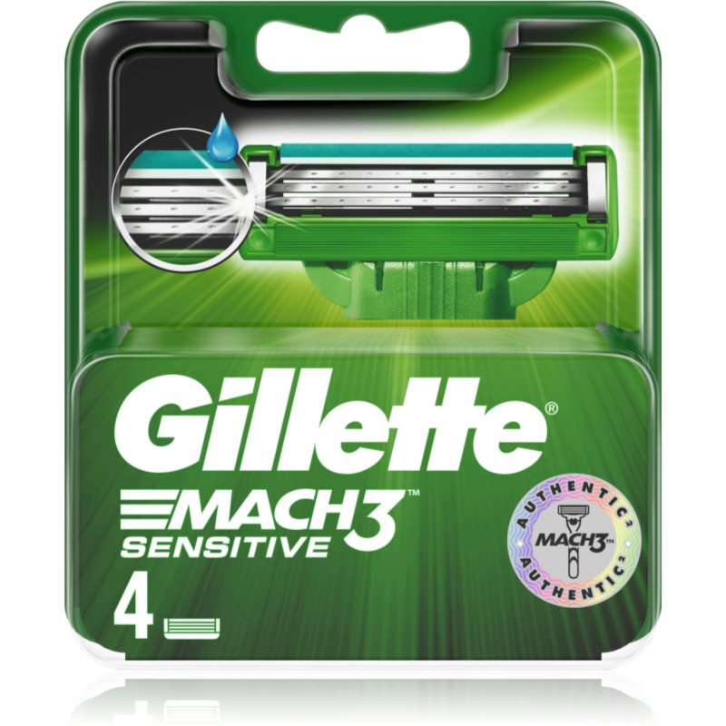 Gillette Mach3 Sensitive pakaitiniai peiliukai 4 vnt. 4 vnt.