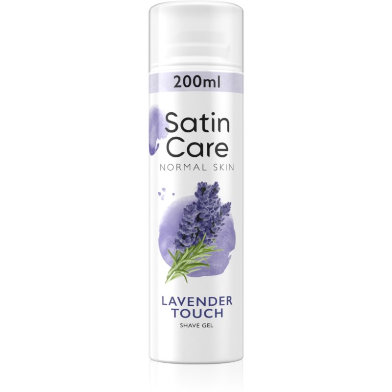 Gillette Satin Care Lavender Touch gél na holenie pre ženy 200 ml