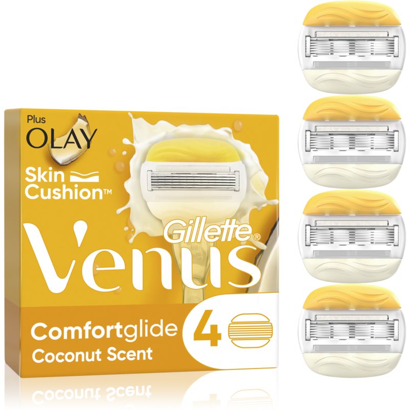 Gillette Venus ComfortGlide Olay Coconut replacement blades 4 pc
